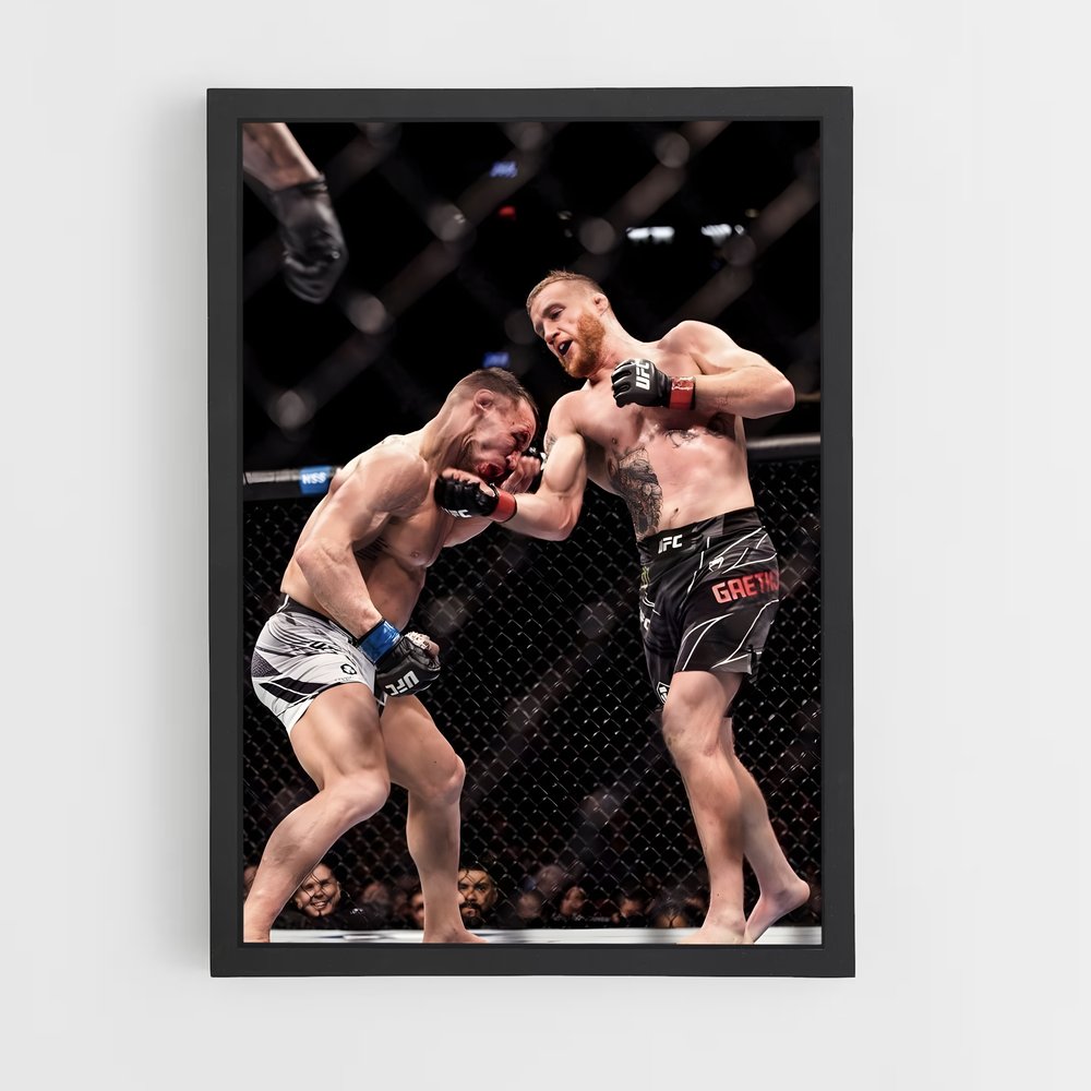 Poster Knockout Gaethje – affiche MMA (vue 2)